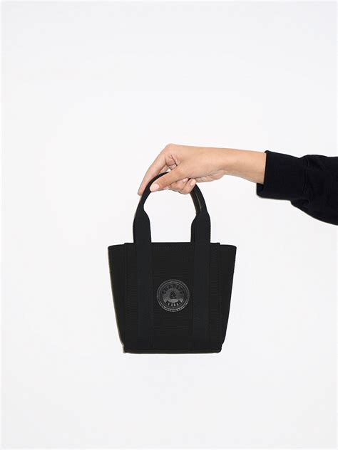 Black Mini Kay Canvas Tote Bag Charles Amp Keith Ca
