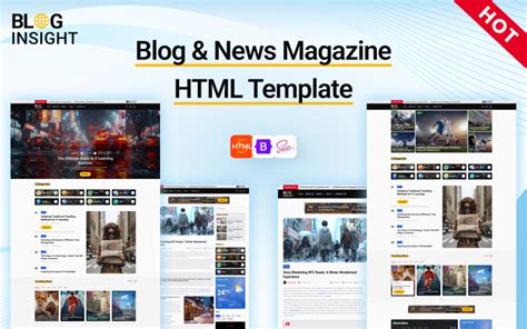Blog Insight Plantilla Html Para Blogs Y Revistas Con Opciones De M Ltiples Dise Os