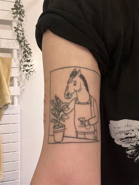 Bojack Horseman Tattoo By Artist Gloomkvlt Book Your Next Appointment With Her Today Check Out Her Website Http Www Gloomkvlt Com Bojackhorseman Bojackhorsemantattoo Blackworktattoo Awesometattoos Republictattoosupply Tattoos Tattoo