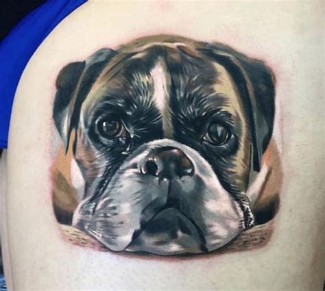 Boxer Dog Tattoo Designs