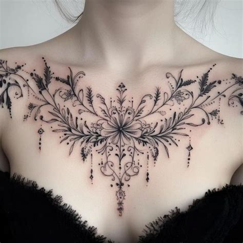 Breast Tattoo Ideas Women 53 Beautiful Chest Tattoos For Women