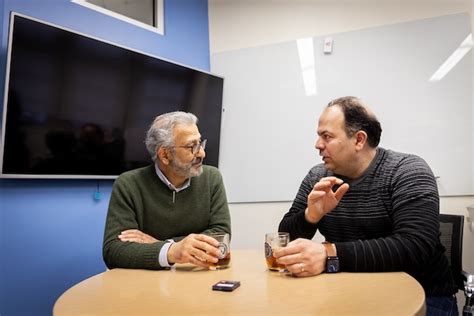 Brewing Brilliance Nader Engheta And Firooz Aflatouni Of Penn S School Of Engineering And