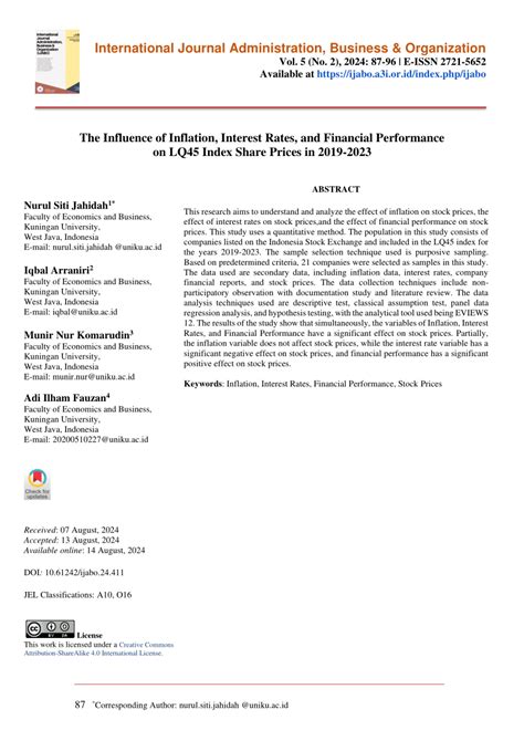 Call For Paper Vol 4 No 3 December 2023 International Journal Administration Business Organization Call For Paper Vol 4 No 3 December 2023 International Journal Administration Business Organization