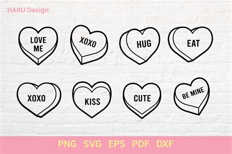 Candy Heart Tattoo Outline Printable