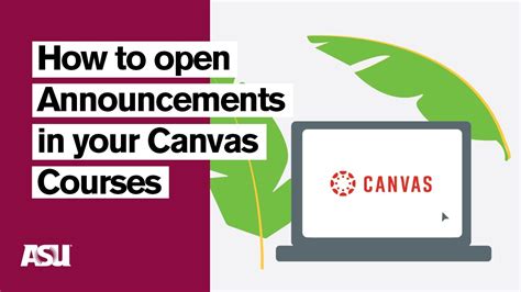 Canvas How To Announcements Youtube