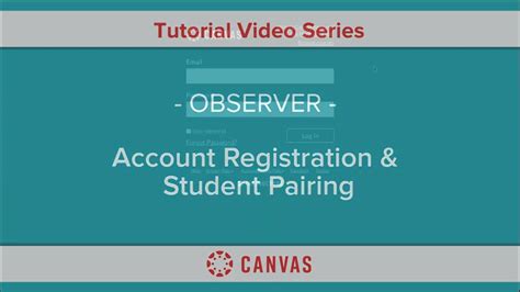 Canvas Lms Canvas Observer Account Registration And Student Pairing Canvas Lms Canvas Observer Account Registration And Student Pairing