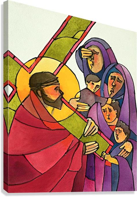 Canvas Print Traditional Stations Of The Cross 08 Jesus Meets The Trinity Stores Canvas Print Traditional Stations Of The Cross 08 Jesus Meets The Trinity Stores