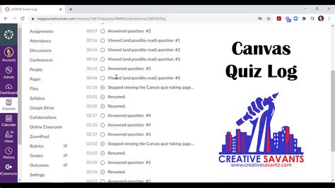 5 Canvas Quiz Log Tips