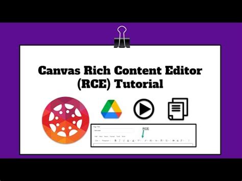 Canvas Rich Content Editor Rce Tutorial Youtube