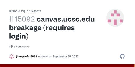 Canvas Ucsc Edu Breakage Requires Login Issue 15092 Ublockorigin Uassets Github