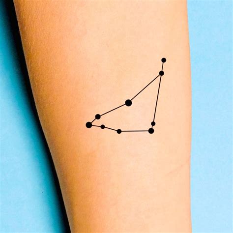 Capricorn Constellation Tattoo Design