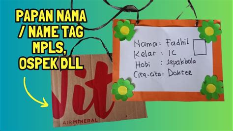 Cara Mudah Membuat Nametag Papan Nama Papannama Nametag Tiktok Cara Mudah Membuat Nametag Papan Nama Papannama Nametag Tiktok