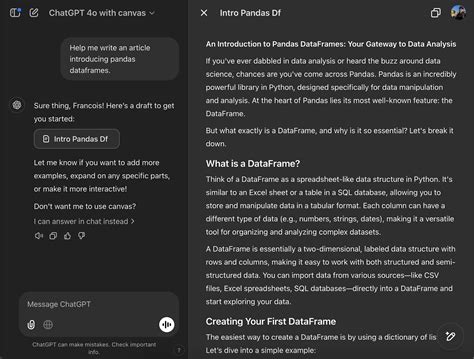 Chatgpt Canvas A Guide With Examples Datacamp