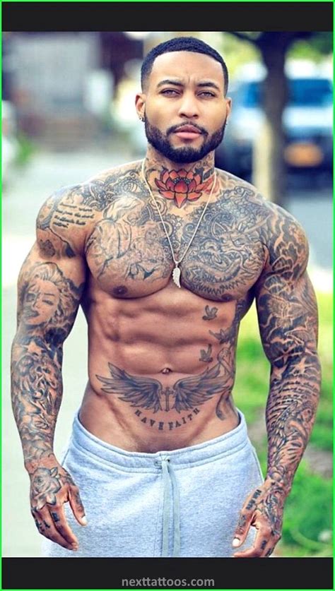 Choosing Black Male Tattoos Designs In 2025 Chest Tattoos For Women Black Men Hot Black Guys