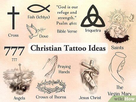 Christian Tattoo Ideas For Men Women What They Mean