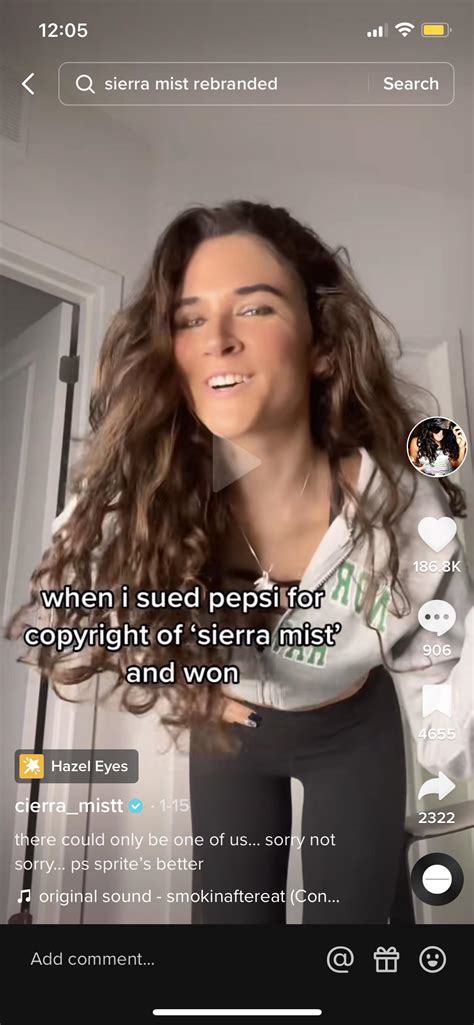 Cierra Mist Saying Pepsi Changed The Name Of Sierra Mist Cause Of Her She Also Uploaded A