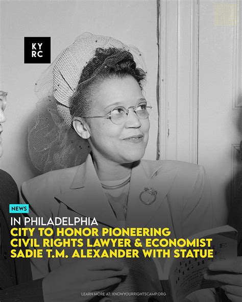 City To Honor Pioneering Civil Rights Lawyer Amp Economist Sadie T M Alexander With Statue