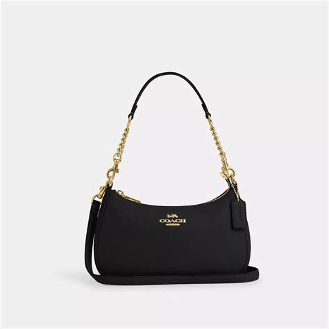 Coach Teri Shoulder Bag In Signature Canvas In Black Lyst