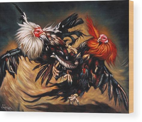 Cock Fight Print By Mike Reed Control Tattoo Cock Fight Print By Mike Reed Control Tattoo