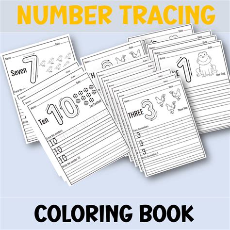 Color Your Way To Number Mastery Engaging 1 10 Number Tracing Prek Worksheet Coloring Book Color Your Way To Number Mastery Engaging 1 10 Number Tracing Prek Worksheet Coloring Book