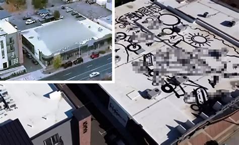 Colorado Tattoo Parlor Covers Roof With Lewd Mural