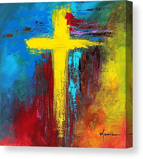 Colorful Cross Canvas Paintings Colorful Cross Canvas Paintings