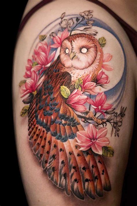 Colorful Owl Tattoo Designs Colorful Owl Tattoo Designs