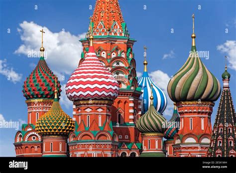 Colourful Domes Of The Cathedral Of Vasily The Blessed Saint Basil Amp 39 S Cathedral Russian