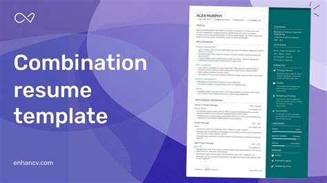 Combination Resume Templates Hybrid Resume Templates By Enhancv Pdf Txt