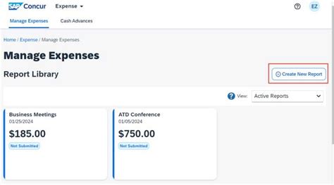Concur Expense Report Quick Guide Finance Training