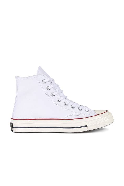 Converse Chuck 70 Canvas Hi Tops In White Garnet Egret Revolve