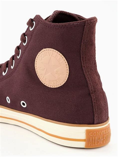 Converse Mens Chuck Taylor All Star Canvas Hi Tops Rugged Brown Very