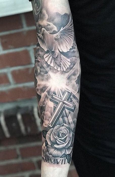 Cross Sleeve Tattoo Designs