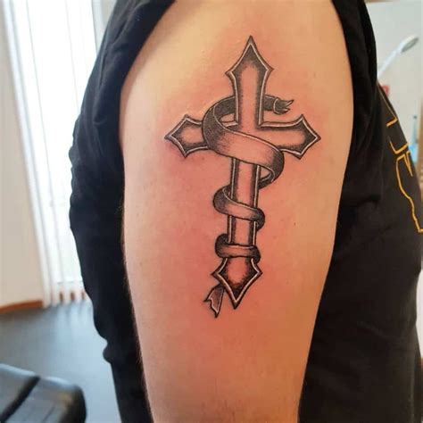 Cross Tattoo Bicep