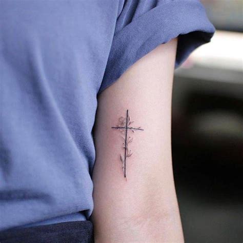 Cross Tattoo Designs for Bicep