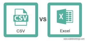 Csv Vs Excel What Are They Comparison Differences Template