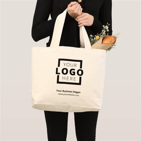 Custom Company Logo Branded Promotional Tote Bag Zazzle