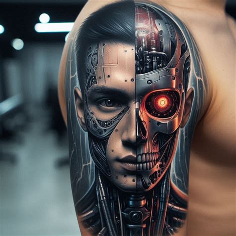 Cyborg Tattoo Ideas Merging Flesh And Machine In Futuristic Ink Tattoo Inspired Apparel Cyborg Tattoo Ideas Merging Flesh And Machine In Futuristic Ink Tattoo Inspired Apparel