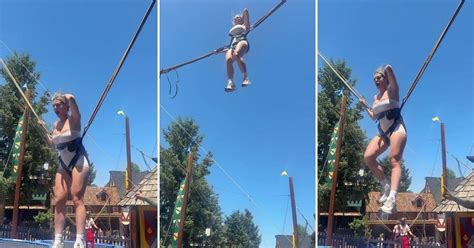Cynthia Jade Defies Gravity During Bouncy Trampoline Session Cynthia Jade Defies Gravity During Bouncy Trampoline Session