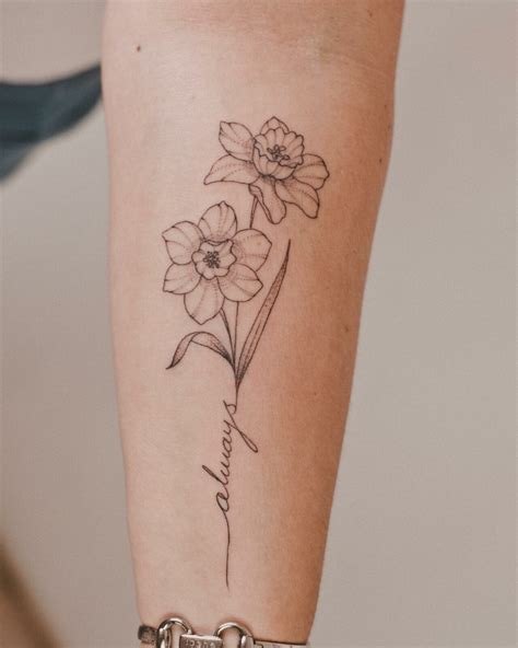Daffodil Flower Tattoo Meaning