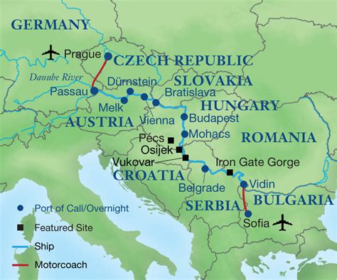 Danube River Cruise Map Cruise Critic