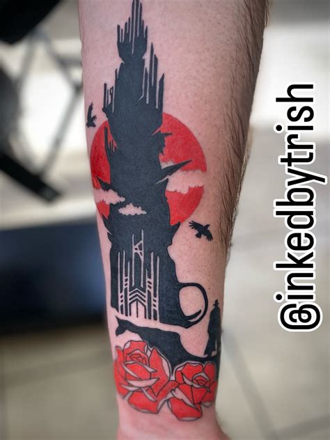 Dark Tower Series Tattoo Done Poster Style By Inkedbytrish Hendersonvilletattoo Nashvilletattoos Inkedbytrish Femaletattooartist Usatattoos Axysrotary Solidink