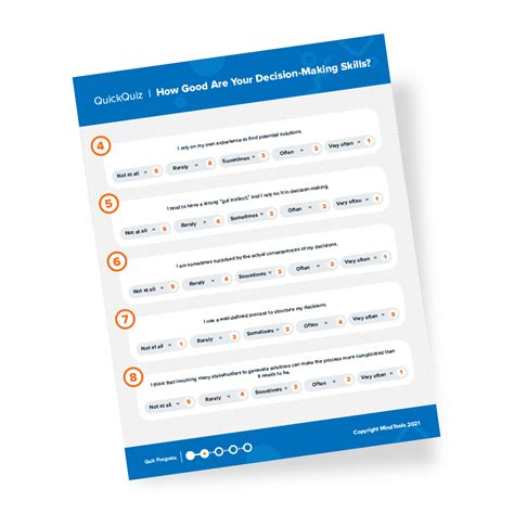 Decision Making Quick Quiz Mind Tools Mindtools