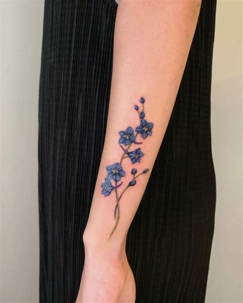 Delphinium Flower Tattoo Meaning