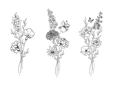 5 Wildflower Tattoo Designs