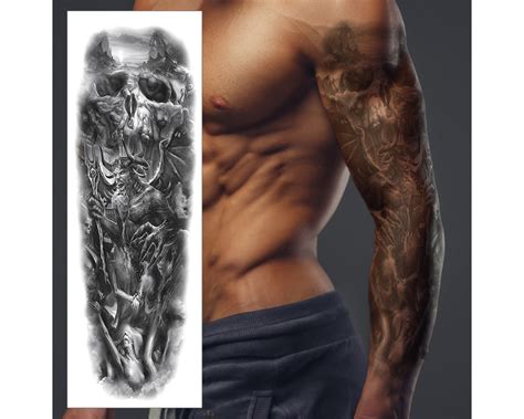 Devil Skull Mountain Temporary Tattoo Sleeve Death Evil Full Arm Black Grey Waterproof Transfer For Men Women Kids Fancy Dress Fake Tattoo Etsy Norway Devil Skull Mountain Temporary Tattoo Sleeve Death Evil Full Arm Black Grey Waterproof Transfer For Men Women Kids Fancy Dress Fake Tattoo Etsy Norway
