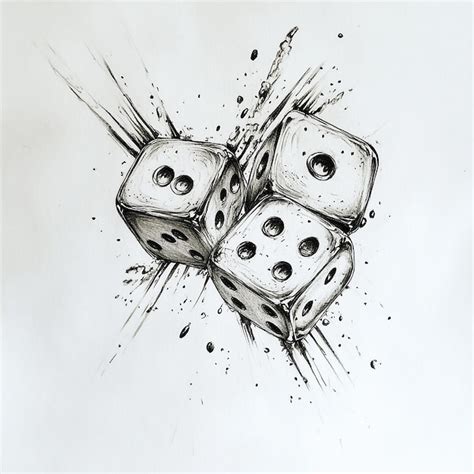 Dice Tattoo Drawings Bronctattooaus Com Dice Tattoo Drawings Bronctattooaus Com