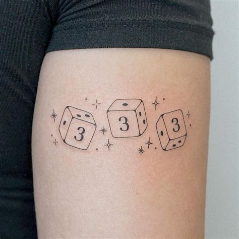 Dice Tattoos Roll Your Luck 24 Ideas Inkbox