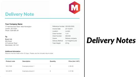 Difference Between Delivery Note And Packing List At Timothy Spinelli Blog