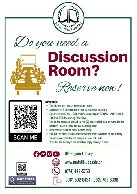 Discussion Group Study Rooms The University Library Up Baguio